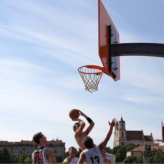 Professional 180º Heavy Duty Breakaway Basketball Rim，18 inch Single Spring Flex Rim Goal