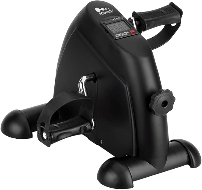Mini Exercise Bike, himaly Under Desk Bike Pedal Exerciser Portable Foot Cycle Arm & Leg Peddler