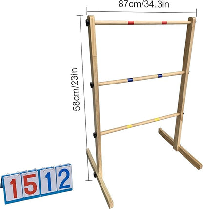 Ladder Ball Set with 2 Ladders 6 Bolas and Scoreboard Lawn Game Ladder Toss Outdoor Ladder Toss
