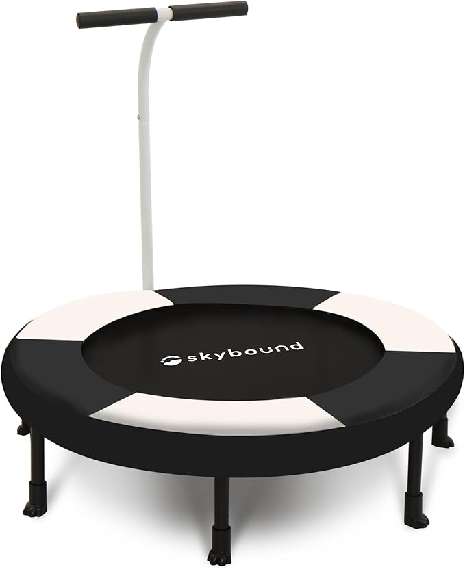 SkyBound 36 Inch Indoor Trampoline for Kids - Kids Trampoline Indoor with Handle - Toddler