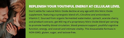 The20: Flow - Nitric Oxide Supplement - 60 Capsules - L-Citrulline from Organic Watermelon, Organic