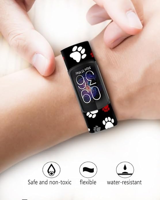 Sport Bands Compatible with Charge 6 /Charge 5 for Women Men,Soft Waterproof Replacement Straps