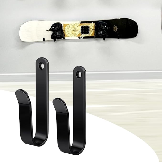 Snowboard Wall Mount Clips, Horizontal Snowboard Rack Display Stand, Snowboard Wall Mount Clips for