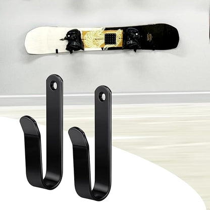 Snowboard Wall Mount Clips, Horizontal Snowboard Rack Display Stand, Snowboard Wall Mount Clips for
