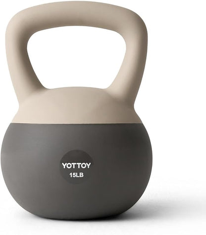 YOTTOY Soft Kettlebell, Set for Strength Training Kettlebells & Home Workouts, Soft-Sided Cushioned