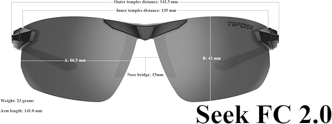 Seek FC 2.0 Sport Sunglasses Men & Women - Ideal For Cycling, Golf, Hiking, Running, Tennis &