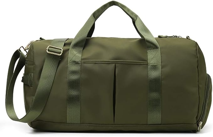 KARRESLY Sports Gym Bag for Women or Men Travel Duffel Bag with Wet Pocket and Shoes Compartment
