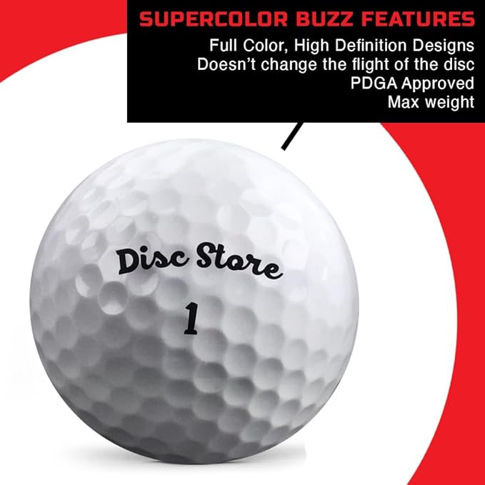 Discraft ESP Buzzz Supercolor Midrange Disc Golf Disc - Custom Design Discraft Discs - Straight