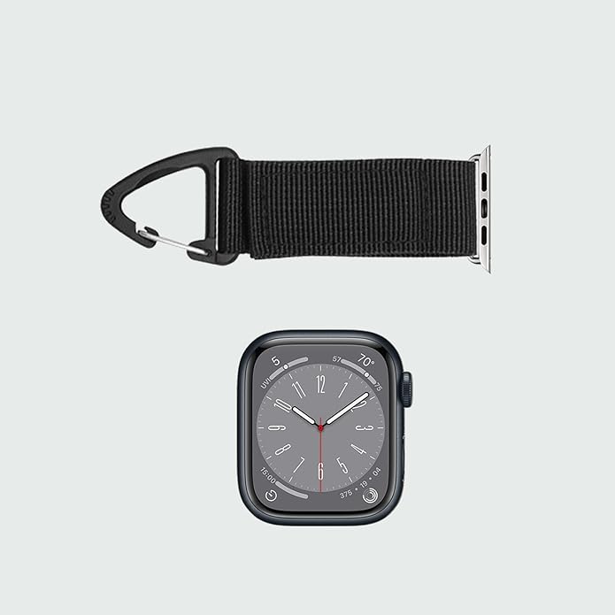 Tactical Duty Belt Keychain Compatible with Apple Watch 38mm 40mm 41mm 42mm 44mm 45mm 46mm 49mm