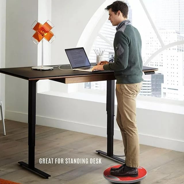 Yes4All Upgraded Wobble Balance Board, 16.34" TPE Non-slip, Stability Board for Home Gym, Standing