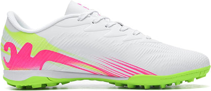 Men's High Top Soccer Shoes FG Long Spikes Adult Football Shoes Lightweight Professional Athletic