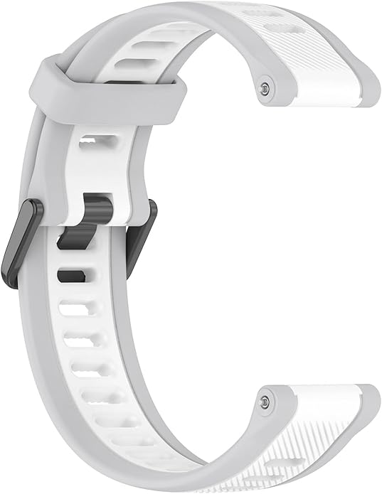 Compatible with Garmin Forerunner 165 Watch Band, 20mm Width Silicone Replacement Bands for Garmin
