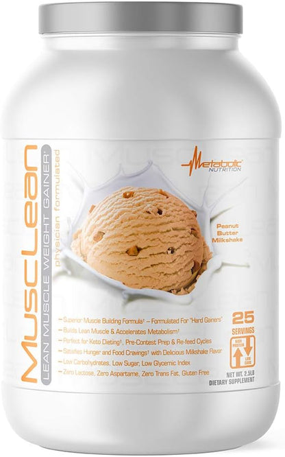 Metabolic Nutrition - Musclean - Milkshake, Whey High Protein Meal Replacement, Maintenance