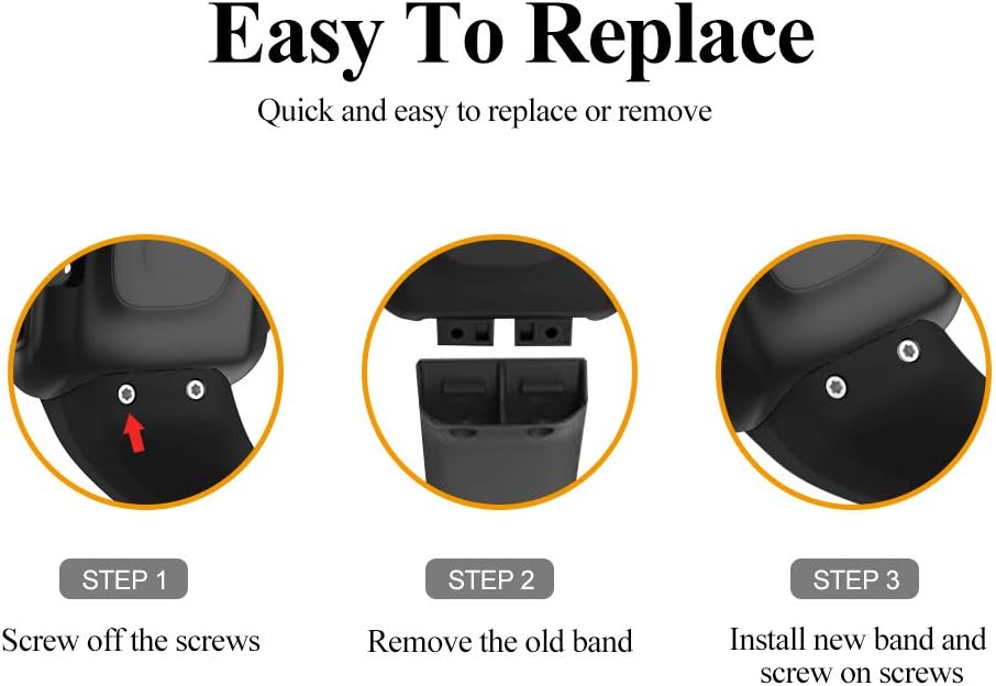 Compatible with Garmin Forerunner 35 Band,Solf Silicone Replacement Bands for Garmin Forerunner 35