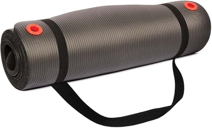Body Sport Non-Slip Exercise Mat for Men & Women, Thick Foam Surface for Yoga, Pilates, Fitness &