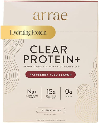Arrae Clear Protein ??Natural Protein Supplement, Smooth Texture, Easy to Mix, 14 Servings, Clean