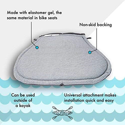 Cascade Creek Cushioned Seat Pad by, Gel Seat Pad for Kayaks and Kayak Accessories, for Outdoor
