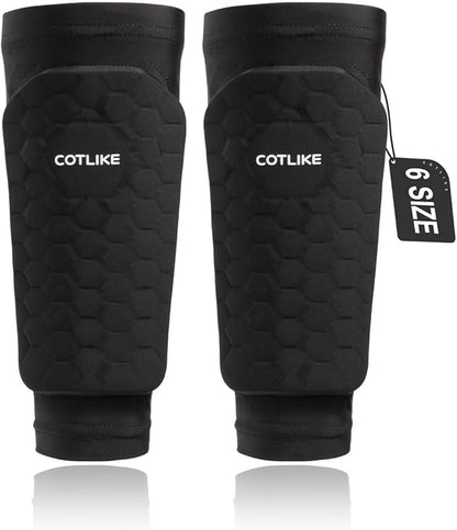 Soccer Shin Guards for Kids Youth Adults, Shin Guard Soccer Sleeves for 2-18 Years Old Boys Girls