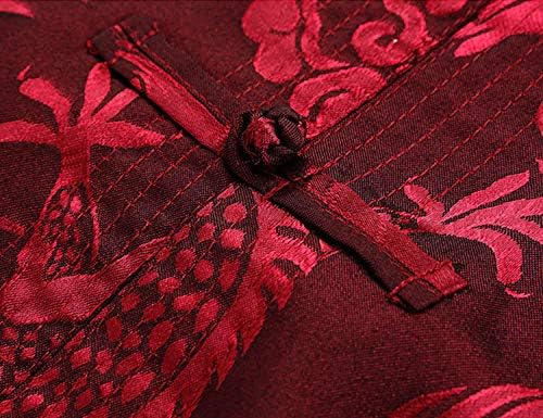 wecotton Tang Suit Men Hanfu Chinese Traditional Clothes Kung Fu Shirt Uniform Long Sleeved Coat