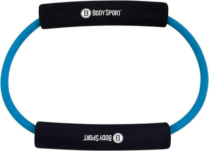 Body Sport Loop Tubing , Resistance Band with Foam Pad Handles for Strength Training and