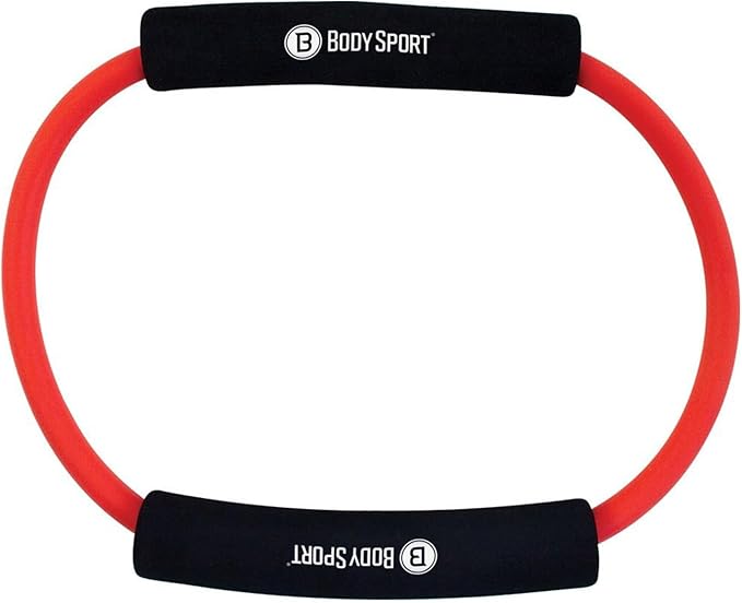Body Sport Loop Tubing , Resistance Band with Foam Pad Handles for Strength Training and