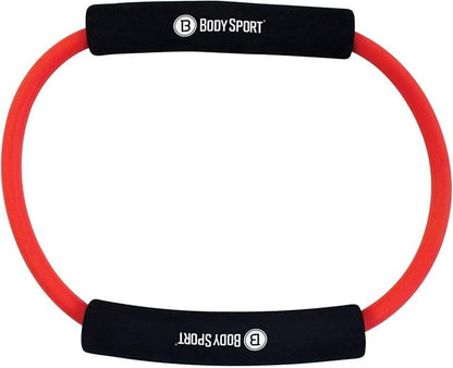 Body Sport Loop Tubing , Resistance Band with Foam Pad Handles for Strength Training and
