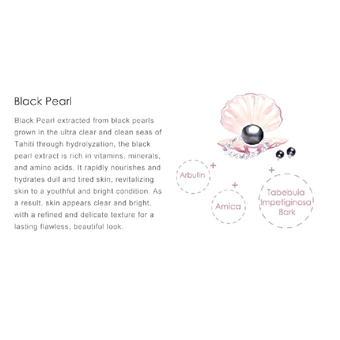 My Beauty Diary-Black Pearl Brightening Facial Mask, Intense Brightening and Ulta Hydrating, Rich