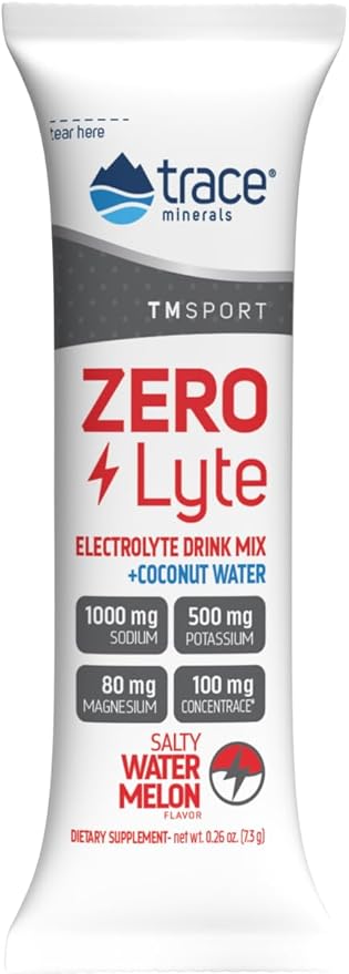 Trace Minerals ZeroLyte - Sodium & Electrolyte Replenishment - Energy & Hydration Support Drink