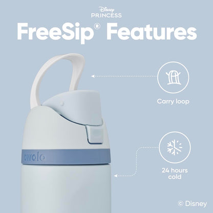 Owala Princess FreeSip Stainless Steel Water Bottle 24 oz Cinderella