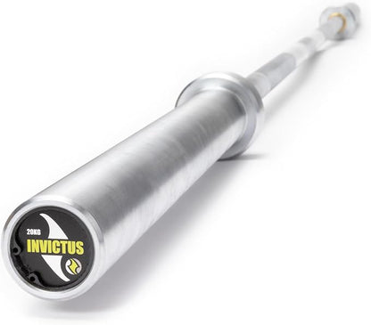 Invictus Men’s Barbell (7FT) (44LBS Bar Weight) (1500LBS Weight Capacity) Weight Training Barbell