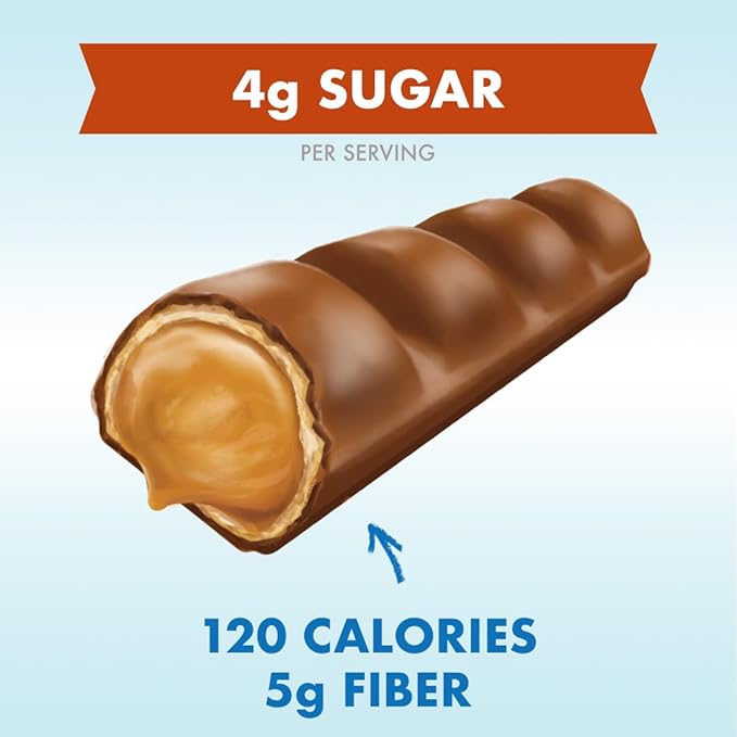 Rip Van Crispy Choco - Chocolate Coated Peanut Butter Wafer Bars - Low Sugar Fudge and Peanut