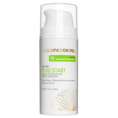 GOLDFADEN MD Pure Start Gentle Detoxifying Natural Facial Cleanser, 1 Fl Oz