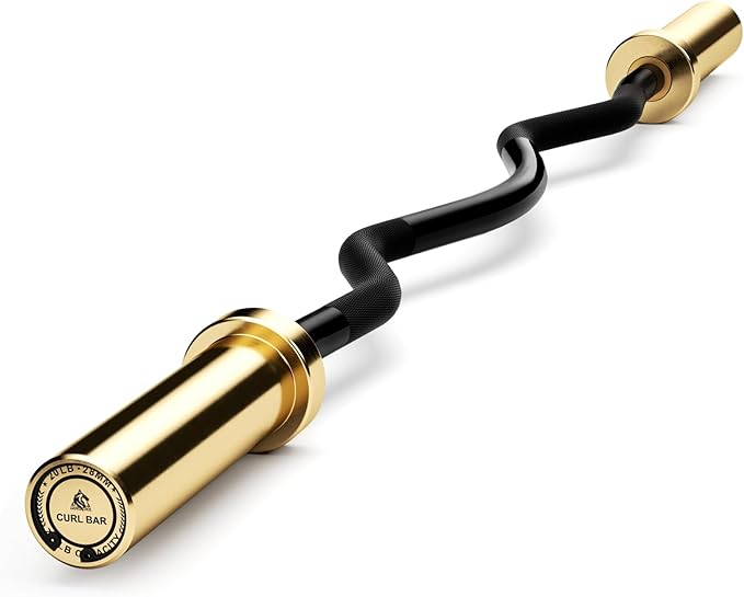 LIONSCOOL Premium 4ft/4.9ft/6ft Barbell for Strength Training and Olympic Weightlifting, 2 Inch Bar