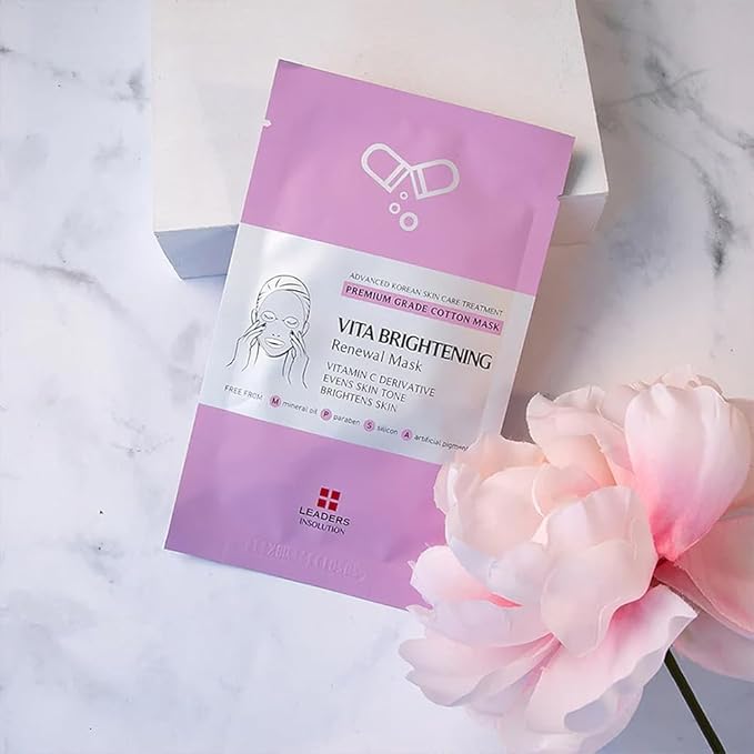 Leaders Insolution VITA Brightening Skin Renewal Mask | Vitamin C & Niacinamide for Dark Spot