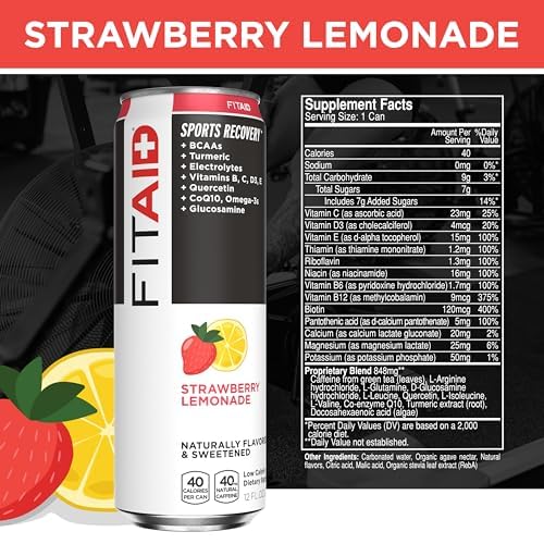 LIFEAID FITAID Workout Recovery Blend, Variety Pack, BCAAs, Glucosamine, Full B Complex