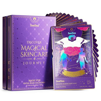 ZealSea Collagen Face Mask Skincare for Anti Aging, Hydrating Face Masks, Oat Peptide Face Mask for