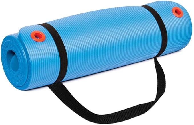 Body Sport Non-Slip Exercise Mat for Men & Women, Thick Foam Surface for Yoga, Pilates, Fitness &