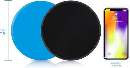 Gliding Discs Core Sliders Exercise Sliders 4 Pack Dual Slider for Carpet Hard Floors Core Fitness