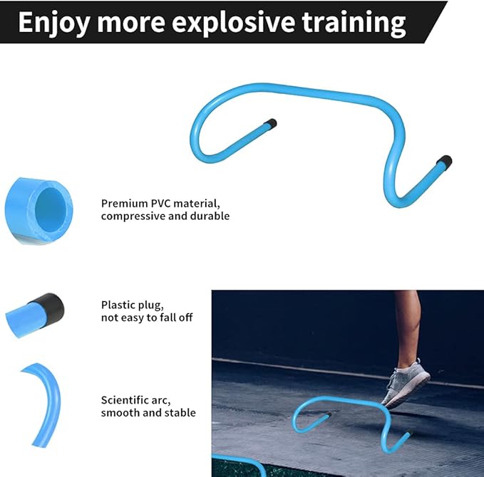 TNZMART Agility Ladder and Disc Cones Training Set Adjustable Rungs Training Ladder with 10 Plastic