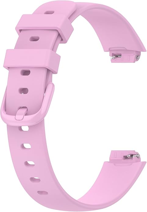2 Pack Compatible with Fitbit Inspire 3 Bands, 15.4mm Width Soft Silicone Adjustable Sport