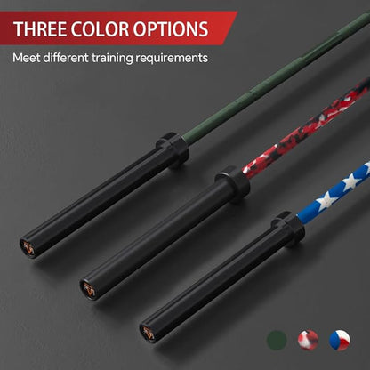 7FT Olympic Barbell Bar with Weight Plate Set Combo, Solid Olympic Bar with Bearings, 700Lbs