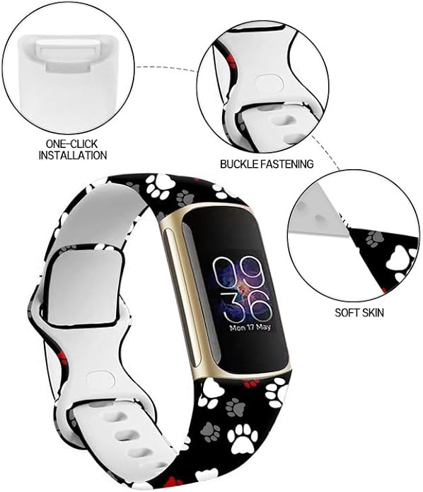 Sport Bands Compatible with Charge 6 /Charge 5 for Women Men,Soft Waterproof Replacement Straps