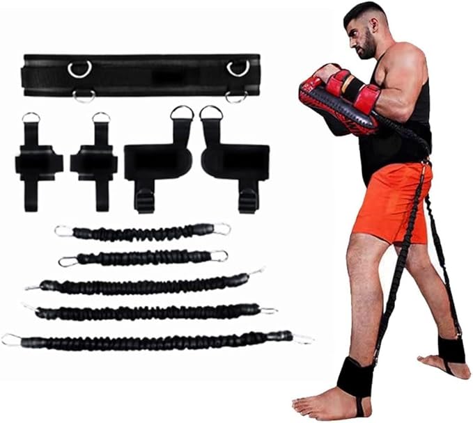 Boxing Resistance Bands, Leg Strength and Agility Speed Trainer for Men and Women Exercise Power