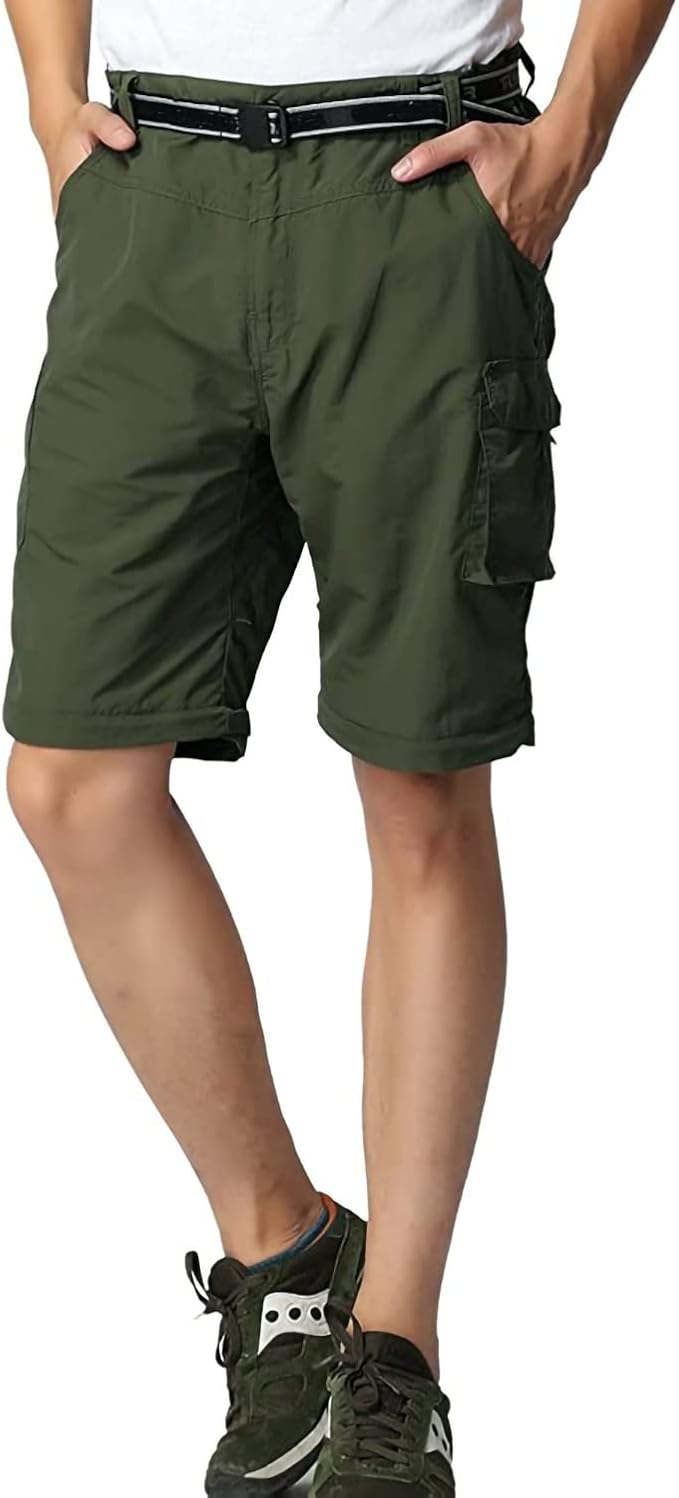Boy’s Convertible Hiking Pants Lightweight Quick Dry Zip Off Pants for Kids Youth Outdoor UPF 50+