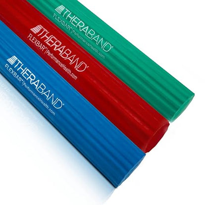THERABAND FlexBar, Tennis Elbow Therapy Bar, Relieve Tendonitis Pain & Improve Grip Strength