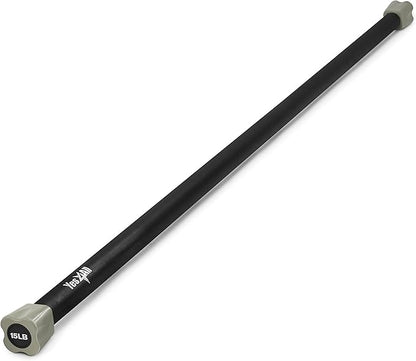 Yes4All Total Body Workout Weighted Bar, Resistance Band Bar, Racks for Strength Training, Exercise