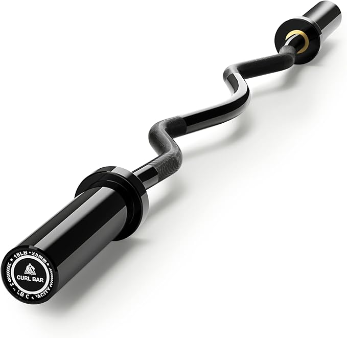 LIONSCOOL Premium 4ft/4.9ft/6ft Barbell for Strength Training and Olympic Weightlifting, 2 Inch Bar