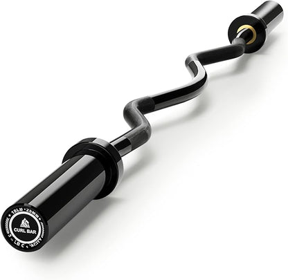 LIONSCOOL Premium 4ft/4.9ft/6ft Barbell for Strength Training and Olympic Weightlifting, 2 Inch Bar