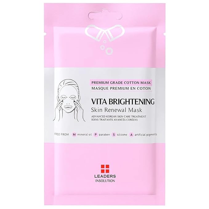 Leaders Insolution VITA Brightening Skin Renewal Mask | Vitamin C & Niacinamide for Dark Spot