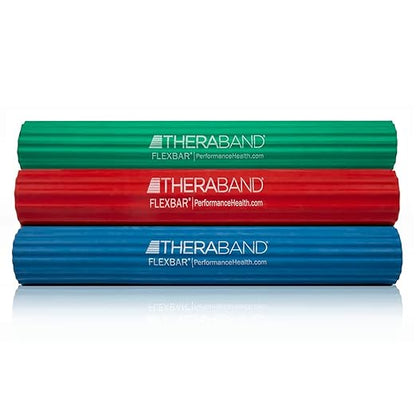 THERABAND FlexBar, Tennis Elbow Therapy Bar, Relieve Tendonitis Pain & Improve Grip Strength